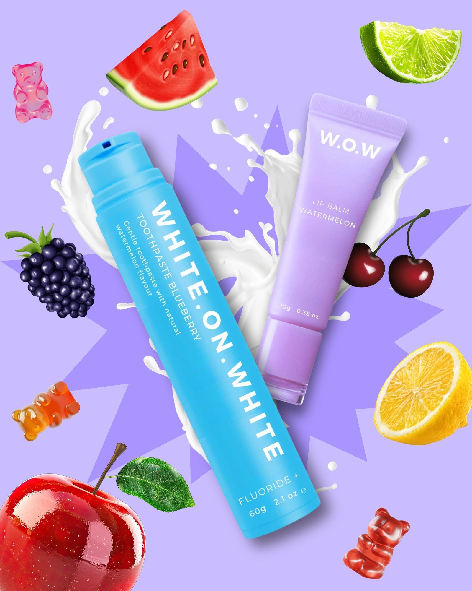 Flavored Toothpaste & Lip Gloss BUNDLE